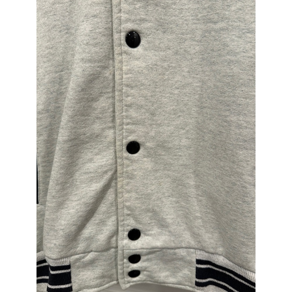 Vintage Fruit of the Loom D.A.R.E. Varsity Jacket Mens XL Grey Black Supercotton - Picture 5 of 11